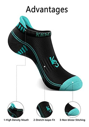 Kemisant Calcetines Para Correr Para Hombre, 6 Pares, Calcet
