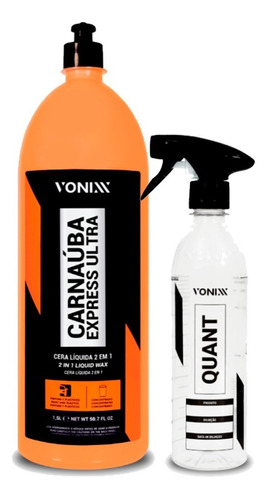 Carnauba Express 1,5 Litros Vonixx + Quant Fácil Diluição