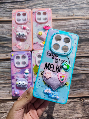Funda Con Diseño 3d Para Xiaomi Note 14 Pro 5g Kwaii Verde