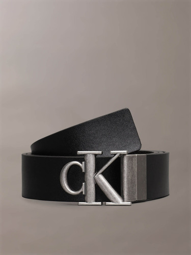 Cinturón Negro Reversible Calvin Klein Para Hombre Talla 90 Cm