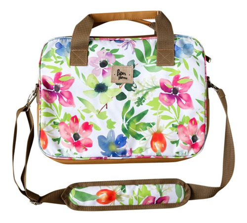 Bolso Notebook Flores 13  Y 14 