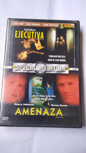 Asesina Ejecutiva Y Amenaza Dóble Película Dvd Original 
