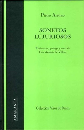 Libro - Sos Lujuriosos - Pietro Aretino, De Pietro Aretino.