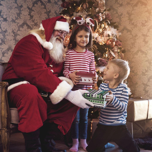Disfraz De Papá Noel Para Adulto, Set De 7 Piezas.