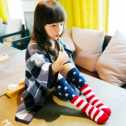 Calcetines De Bandera De Estados Unidos Para Nios, Calcetine