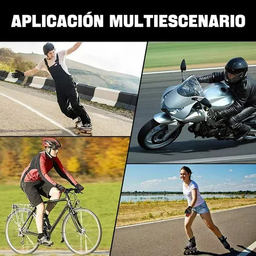 Guantes De Proteccion Anti Derrape Pantalla Táctil Para Moto Rojo Xl
