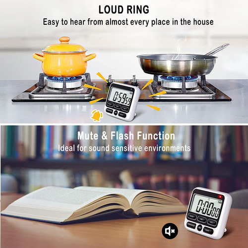 Timer Clock Timer Despertador Lcd Digital Kitchen