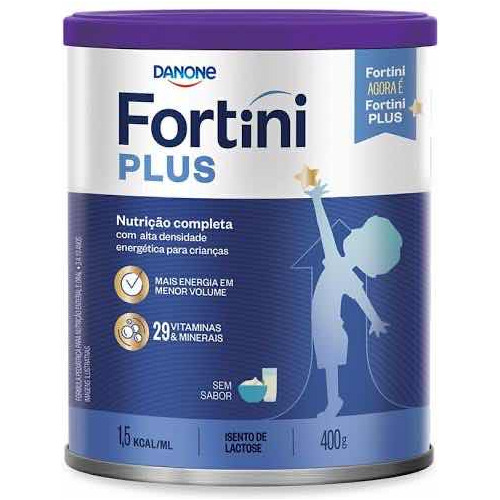 Fortini Plus - Sem Sabor - 400g - Kit Com 12 Latas