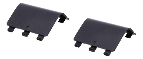 2x Tapa Porta Pilas Negras Para Control Xbox One S/x