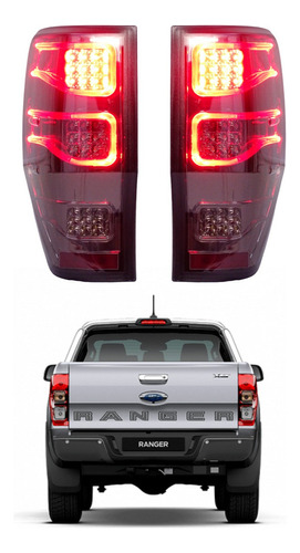 Foco Farol Trasero Tuning Led Ford Ranger 2012-2023 El Par