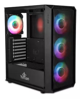 Gabinete Yeyian Lancer 4 Vent/atx/media Torre/mesh/crist Tem