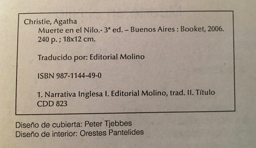 Muerte En El Nilo - Poirot Infringe La Ley Agatha Christie (Usado)
