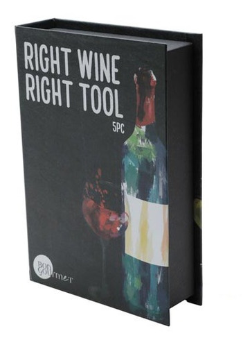 Conjunto Para Vinho Em Aço Inox Com 05 Peças - Bon Gourmet