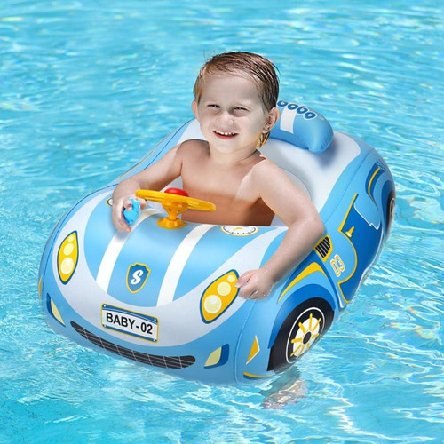 Flotador Inflable De Piscina Para Bebé Con Toldo Protección