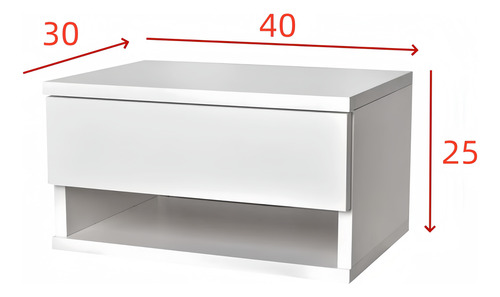 Buro De Noche Flotante Estilo Nordico Minimalista Moderno