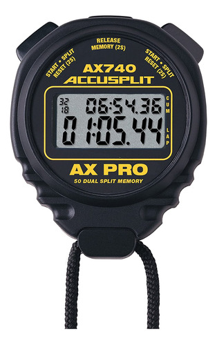 Accusplit Ax740 Pro Memory  50  Dual Line Cronometro