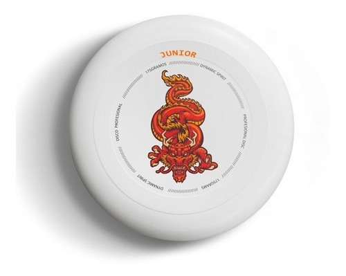 Frisbee Junior Modelo Dragon Rojo 23cm 125grs Dynamic Niños