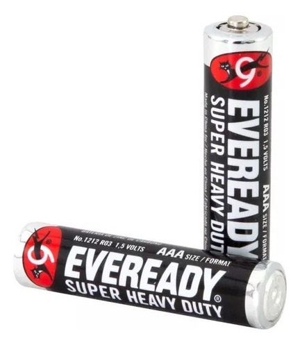 2 Pilas Aaa Eveready 1212 Zinc Carbon