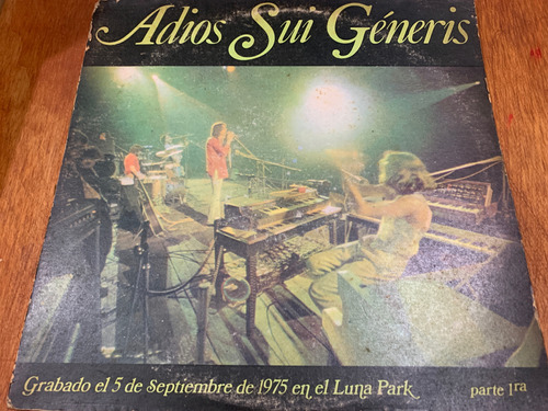 Vinilo Adiós Sui Genesis (parte 1) Sue Genesis Che Discos