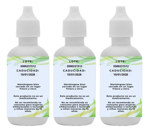 Pack 3 Té De Hongo Melena De León En Gotas 30 Ml