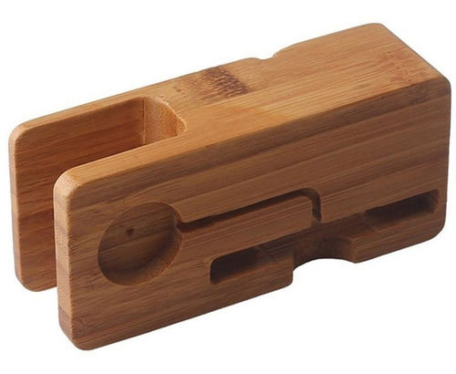 Suporte De Madeira Para Apple Watch iPhone 8 X Xs