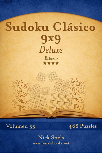 Libro: Sudoku Clásico 9x9 Deluxe - Experto - Volumen Puzzles