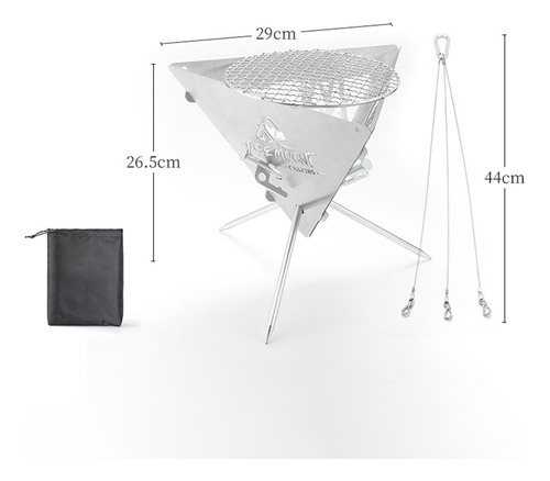 Fogata De Acampada Con Bolsa De Almacenamiento, Cocina A