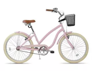 Bicicleta urbana femenina Turbo Bicycles Chic Chic 2018 R24 freno v-brakes color rosa