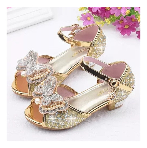 Zapatos Infantiles Para Niñas Pearl Princess Butterfly Knot