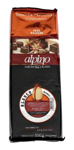 Chocolate Alpino Lodiser En Tabletas Blanco X 500gr