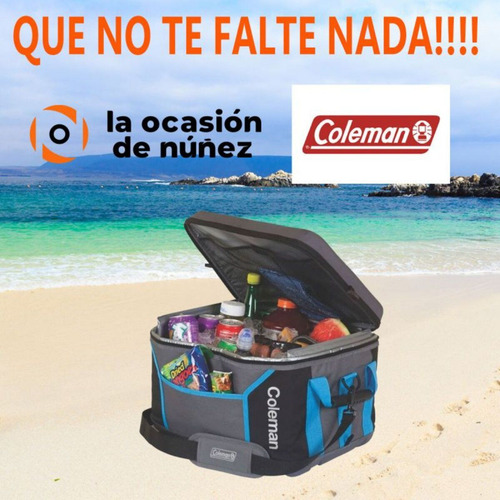 Imagen 5 de 8 de Conservadora Coleman Bolso Termico Plegable 75 Latas Camping