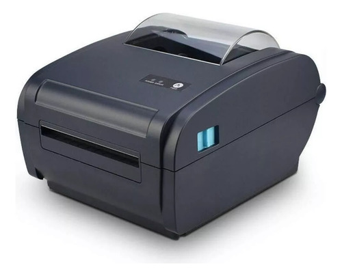 Impressora Térmica de etiquetas Tipo Zebra 100x150 40x25 compatível com resma dobrada largura de 40mm a 100mm acompanha 3 Bobinas de envios para e-commerce auto colante sem ribbon - Cor Preto