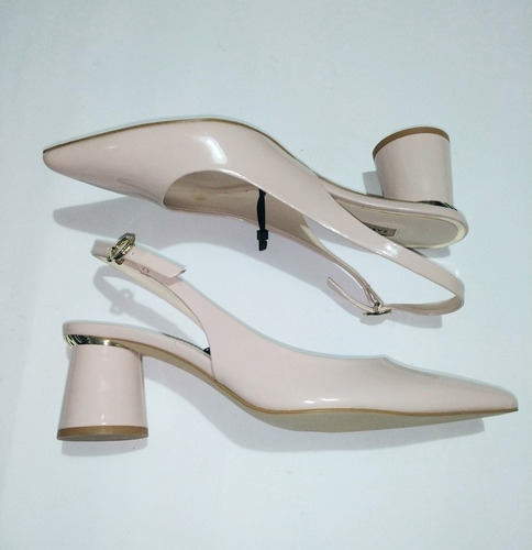 Imagen 2 de 8 de Zapatos Zara Color Nude Número 40 Escala Real Nuevos