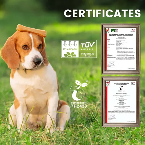 Superbio Bolsas Compostables Para Excrementos De Perro, 180