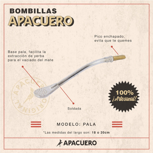Imagen 6 de 10 de Mate Trenzado En Tiento + Bombilla Alpaca Pala