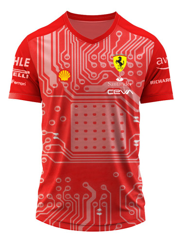 Remera F1 Leclerc Talle Grande Personalizada Ferrari Calidad