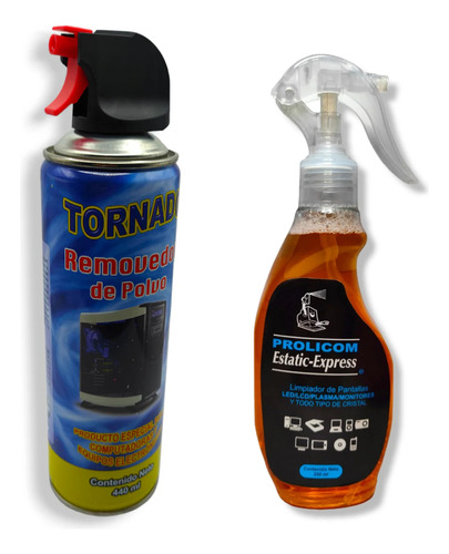 Combo Limpiador De Pantalla De 250ml Y Aire Comprimido 440ml