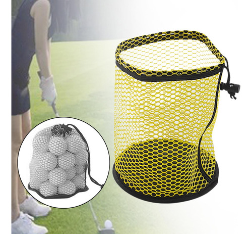 Bolsa Para Pelota De Golf, Bolsa De Red Para M Amarillo