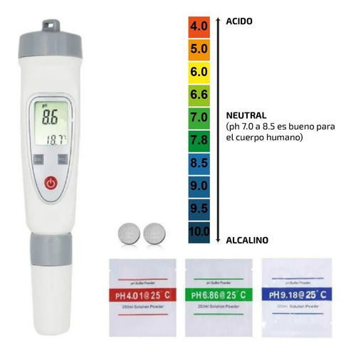 Imagen 3 de 10 de Kit Medidores De Ph Phmetro Y Medidores Temperatura Digital