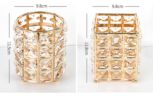Herramienta De Maquillaje Storage Brush Pot, De Cristal Nór