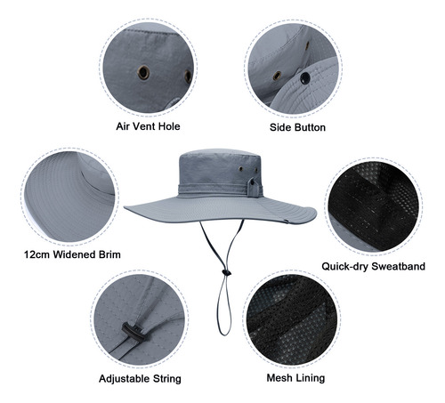 Sombrero Solar Plegable Sunhat Para Senderismo Y Acampada