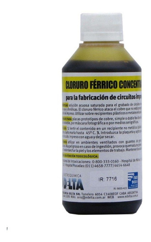 Cloruro Ferrico Concentrado Delta Circuitos Cl3 X6