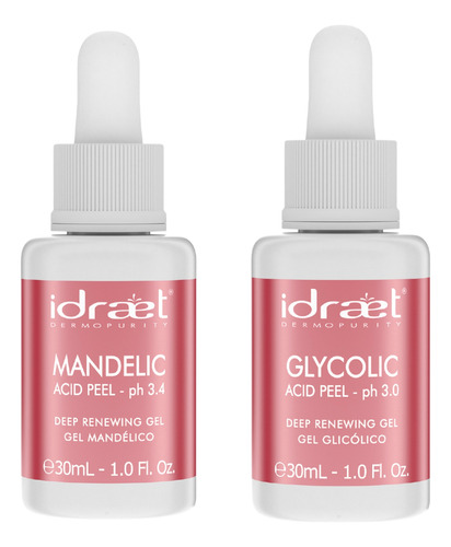 Serum Mandelico Glicolico Peeling Facial Renovador Idraet