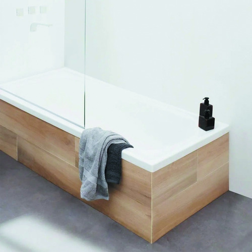 Bañera Piazza Esmaltada 150x70x36 Para Embutir Acrilico Color Blanco