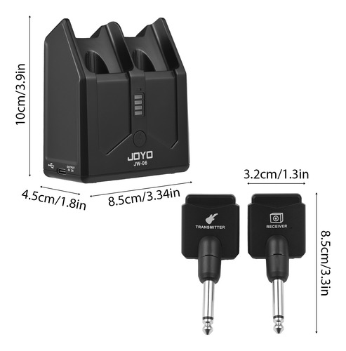 Conjunto Transmissor E Receptor De Guitarra Elétrica Joyo..