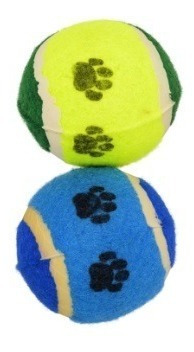 Set De 2 Pelotas De Tenis De 6,35cm - Juguete Para Perros