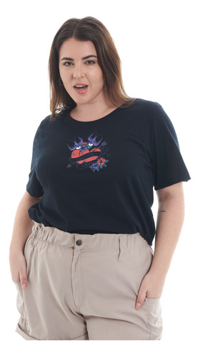 Remera Con Estampa Talle Grande Plus Size