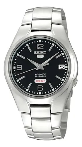 Relógio de pulso Seiko SNK623 com pulseira de aço inoxidável - fu...
