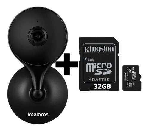 Imagem 1 de 9 de Câmera Segurança Im3 Intelbras Wifi + Cartão De Memória 32gb