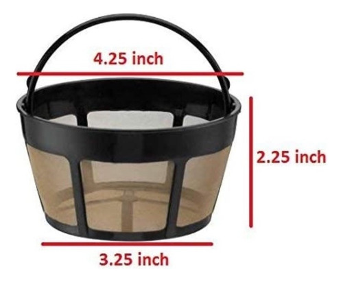 Filtro Permanente Cafetera Canasta Cuisinart 10-12 Tazas